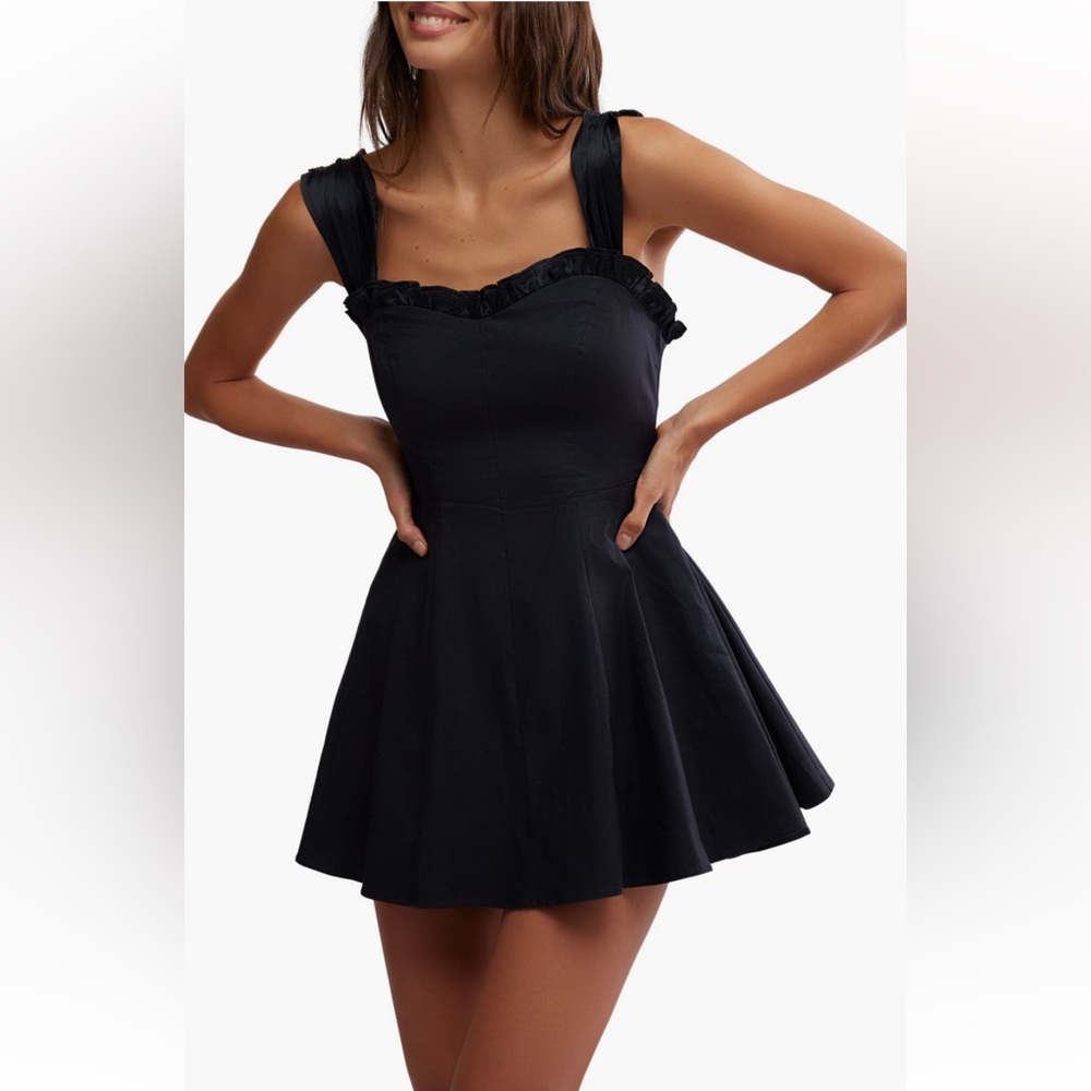 Free People new with tags black mini dress